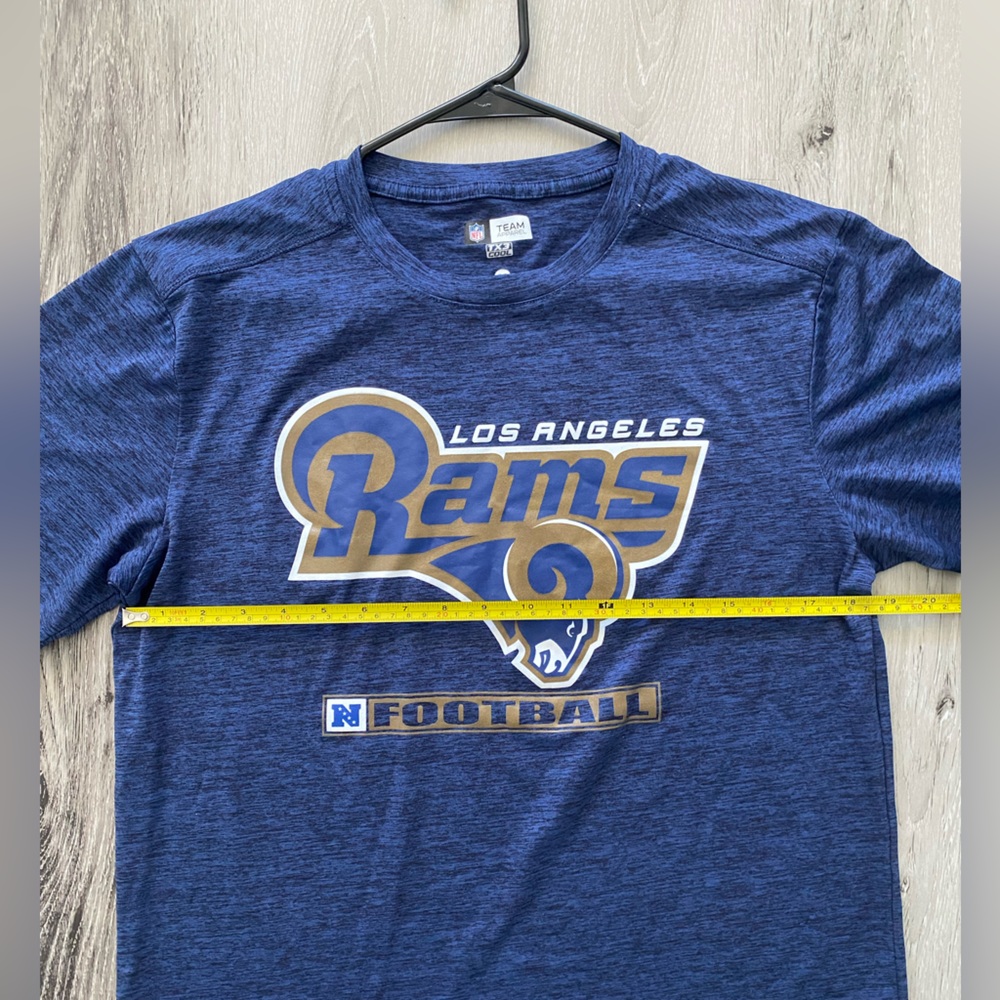 NFL Team Apparel Los Angeles Rams lightweight performance shirt Size: M - Picture 5 of 6
